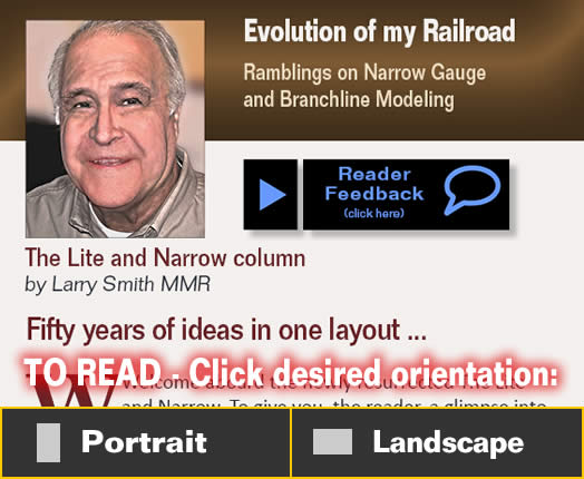 Lite and Narrow: Evolution of my railroad - Model trains - MRH column November 2013 Lite and Narrow: Evolution of my railroad - Model trains - MRH column November 2013